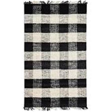 Anji Mountain Anji Mountain AMB0400-0057 5 x 7 ft. Great Glen Rectangular Rug - Black; Ivory AMB0400-0057